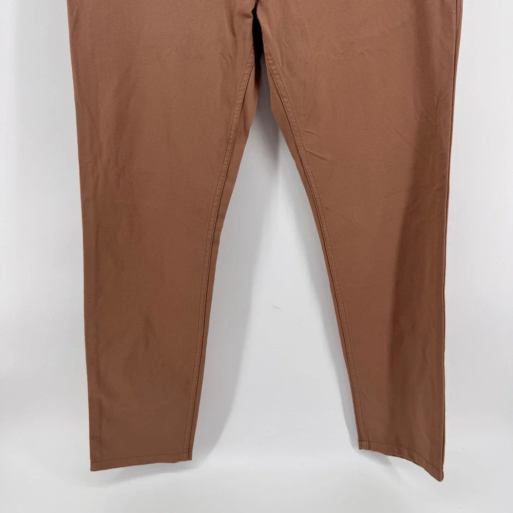 Mugsy Belmonts Chino‎ Pants Mens 35x32 Brown Stretch Cotton Blend K6PNBG
